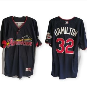 2009 American League All Star Game Jersey Josh Hamilton Large Authentic MLB